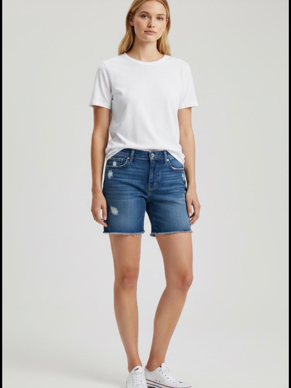 Joe's Jeans White Crewneck Short Sleeve Tee